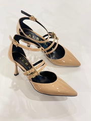 ALBANO - DÉCOLLETÉ IN VERNICE CON CINTURINO